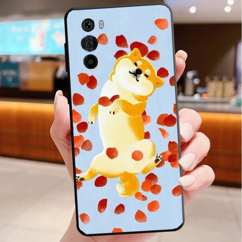 Phone Case For Motorola Edge 50 40 Pro 60 50 40 30 Ultra Neo Fusion Moto G85 G72 G53 G54 G84 G13 G32 Shiba Inu
