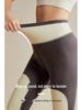 Women's Velvet-Lined High Waist Thermal Leggings - Warm, Thick, Knee Pad Protection for Cold Weather