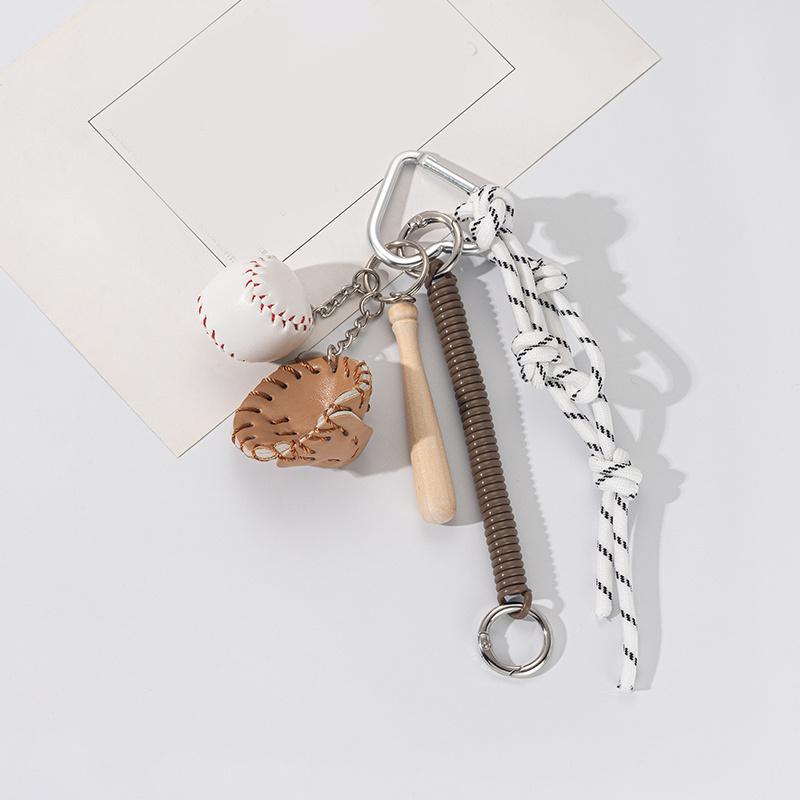Bag Charm Fashion Schnauzer with Handmade Rope Sporty Bag Pendant Baseball Decor Casual Cool Trendy Fashion Pendant