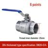 Fengzhi 304 Stainless Steel Two-Piece Threaded Ball Valve