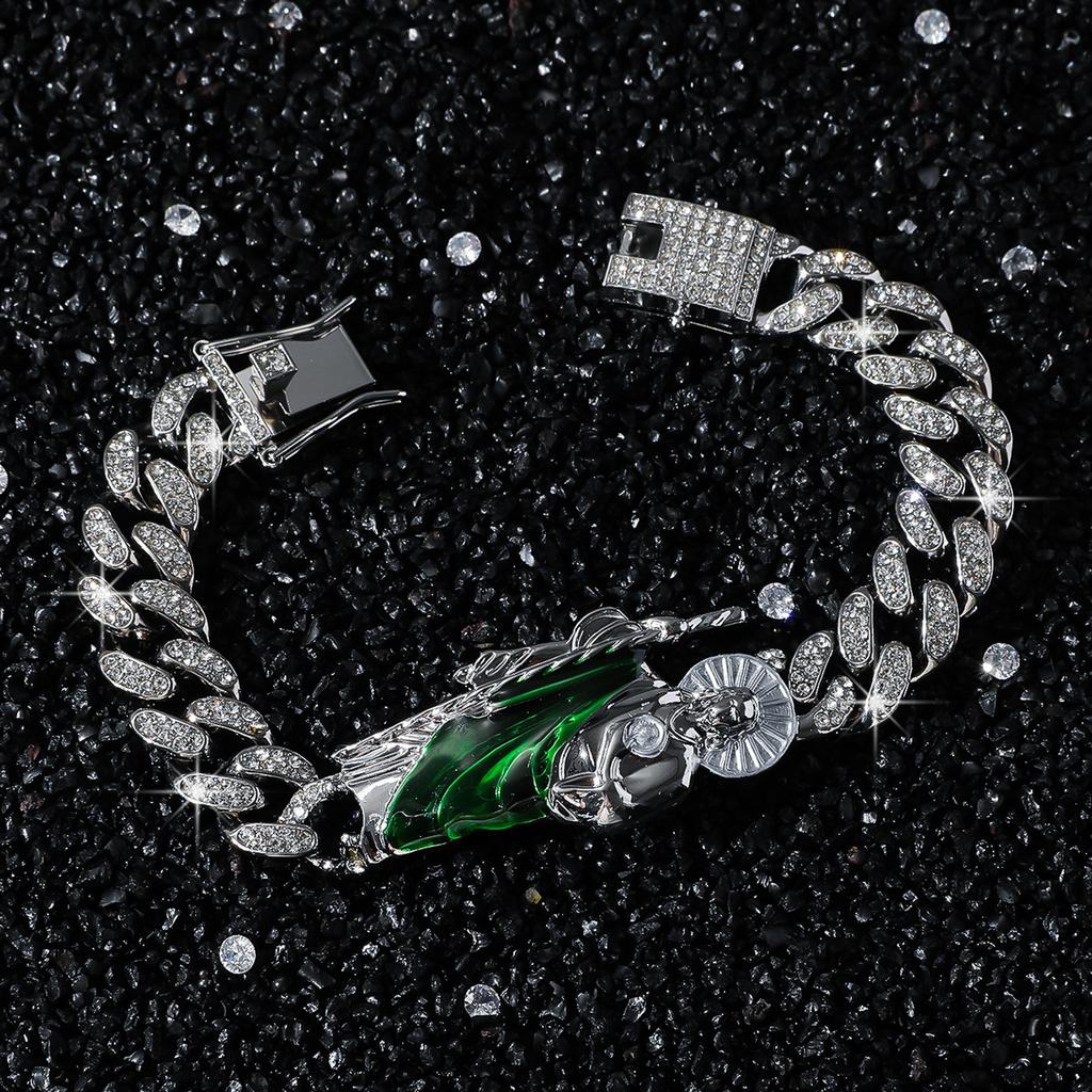Mit Diamanten besetzte Kette Hip-Hop Trendy Männlicher Stil Personalisierte Spleißung, Neue Große Armbänder In Europa und Amerika