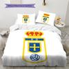 Real Oviedo Patronen Beddengoed Huisdecoratie Verjaardagscadeau (1 dekbedovertrek + 2 kussenslopen, zonder binnenkussen)