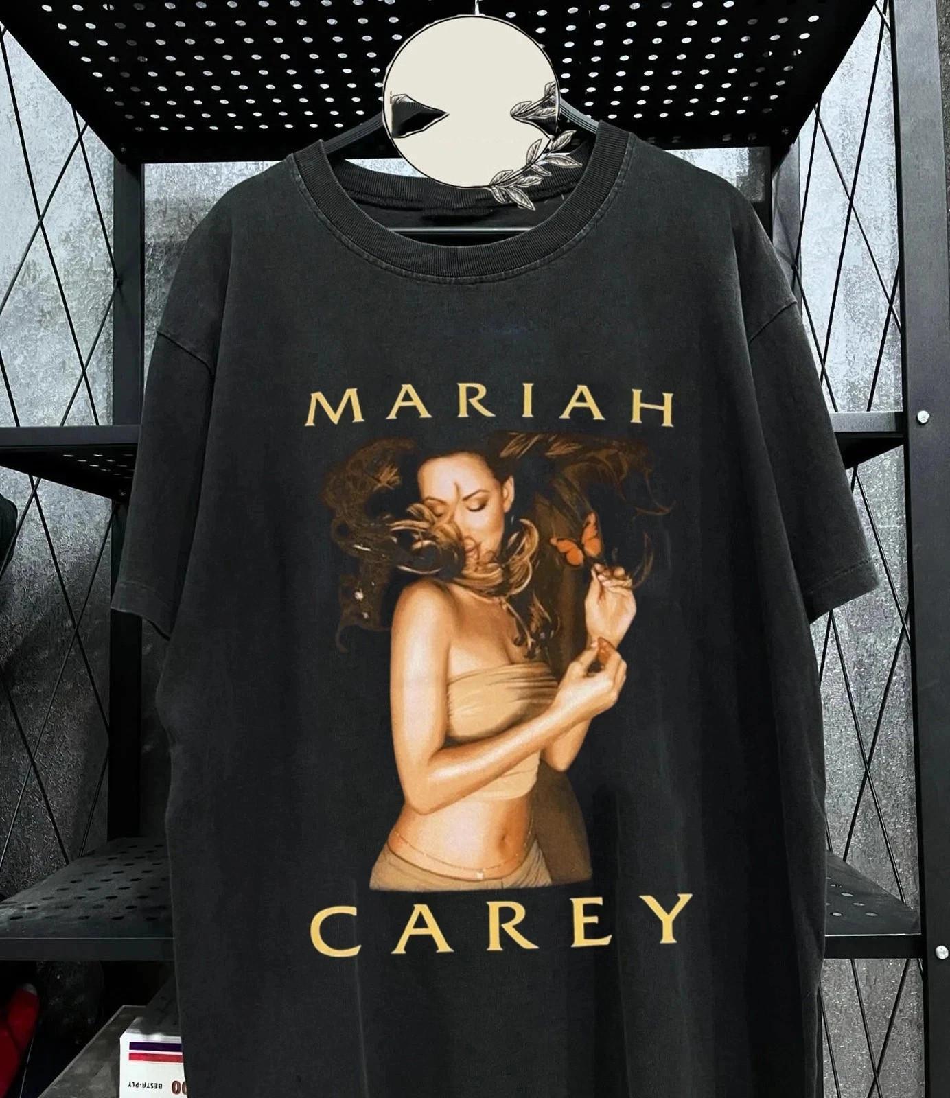 Mariah Carey Music Concert Black Cotton T Shirt Full Size S-5XL XL
