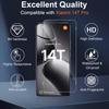 2Pcs For Xiaomi 14T Pro Screen Protector 2.5D Arc Edge High Clarity Tempered Glass Film with Camera Lens Film