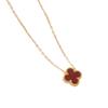 Lucky Four-leaf Clover Necklace Double-sided Titanium Steel Fade-resistant Women's Light Luxury High-end Sweater Chain