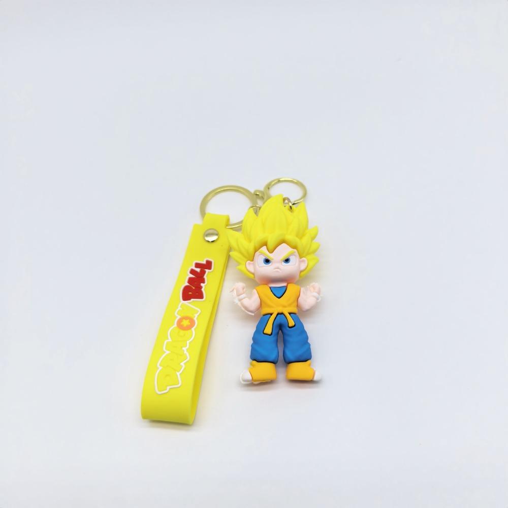 New Fashion Bag Accessories Cartoon Goku Vegeta Super Saiyan Keychain Kawaii llavero Gift for Fans&Couples(Birt