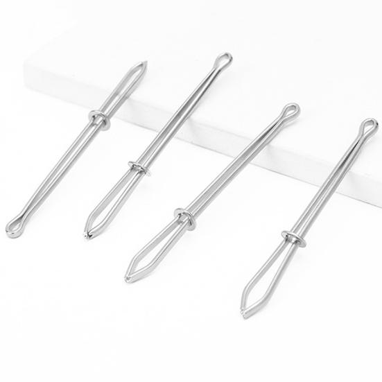 4/8 Pcs Drawstring Threader Tool Set Stainless Steel DIY Rope Wiring Clips Sewing Tool Easy Draw String Clip Replacement