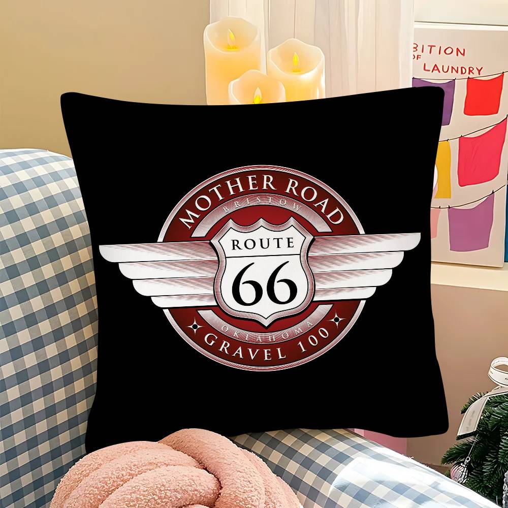 pc Fashion US RRoute Cool Anime Pillow Case Fashion Square Pillowcase Bedroom Sofa Room Ins Decoration Leisure