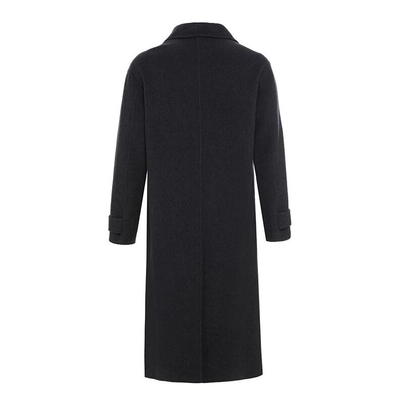 G·TENNA Men's TY28237 Long Cashmere Blend Suit Collar Coat