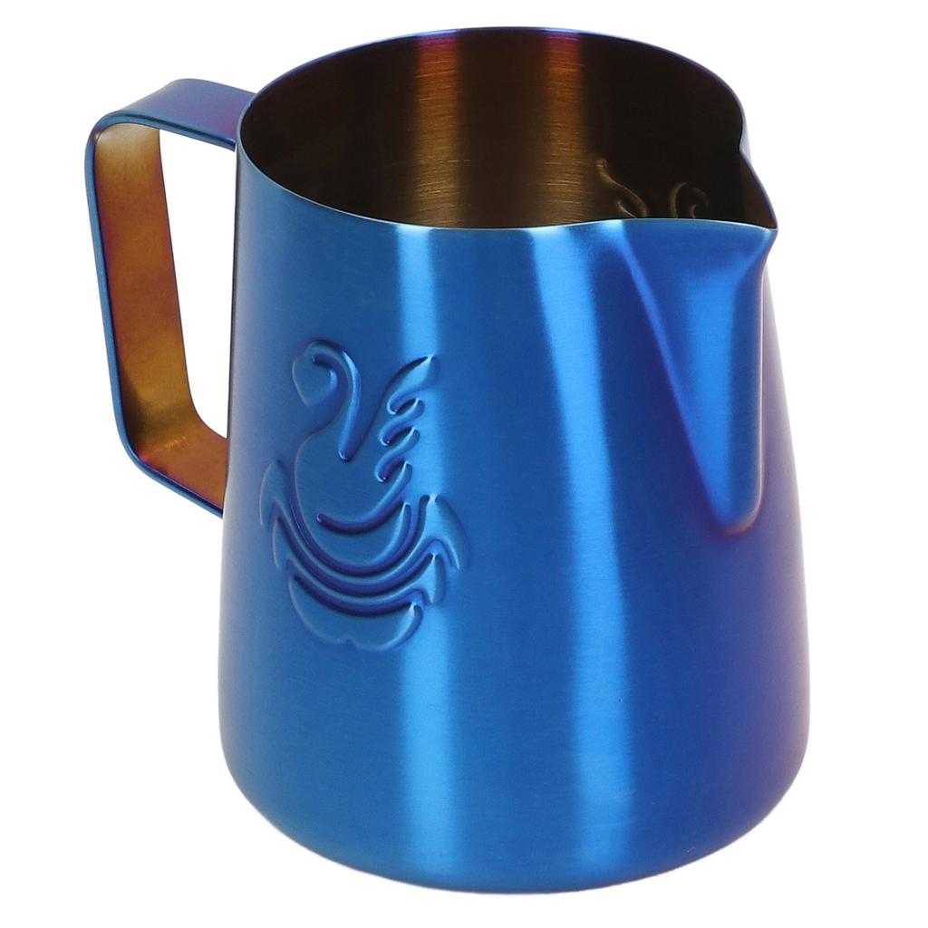 Milk Frother Pitcher 380ml Food Grade Stainless Steel Eagle Spout Multifunction Milk Frother Cup for Milk Cream Latte