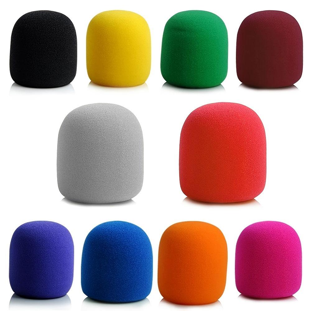 4PCS Microphone Foam Covers, Thick Handheld Stage Microphone Cover Foam Karaoke DJ Microphone Covers Disposable