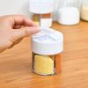 Seasoning Jars Seasoning Container Clear 4 Grid Seasoning Bottles  Outdoor Camping Seasoning Container Kitchen Gadget