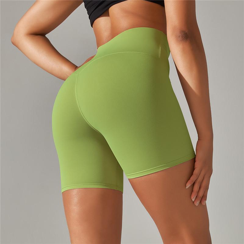 Auroth Sexy Elastic Yoga Shorts Women Biker Sports Shorts High Waist Fitness Workout Shorts