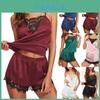 Elegant Women Lace Sleepwear Pajamas Set With Soft Fabric And Stylish Design For Comfort