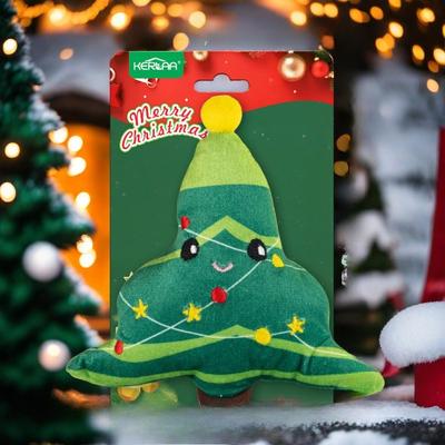 Neues Weihnachts-Plüschtier mit Knisterpapier, interaktives quietschendes Welpen-Unterhaltungsspielzeug, langlebig, bissfest, leicht zu reinigen,