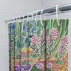 Vivid Cactus Shower Curtain Floral Desert Decor For Bathrooms 180 X 180Cm Printed Fabric Waterproof Bathtub Liner Home Decoratio
