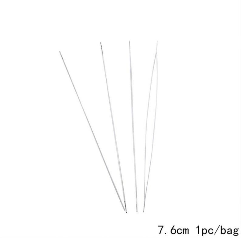 5/6pcs Open Beading Needle Set Stainless Steel Beading Tools Practical Beaded Threading Pins Jewelry Making Supplies