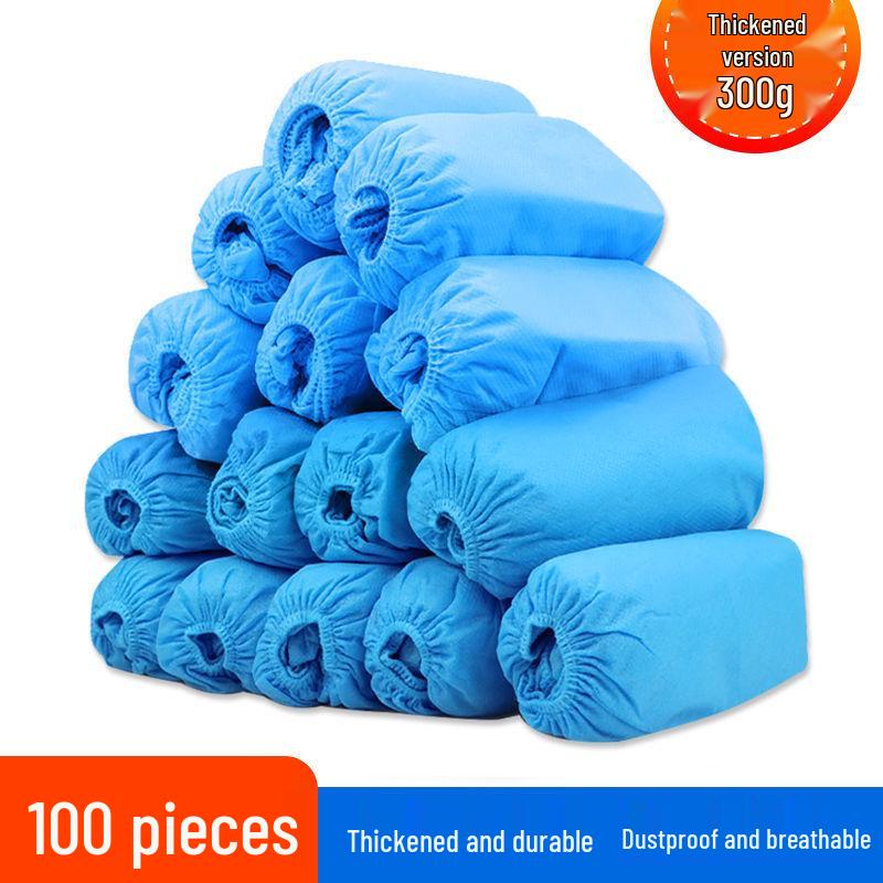 Disposable Non-Woven Shoe Covers - Wear-Resistant, Non-Slip, Dustproof, Breathable, Indoor Footwear for Students and Adults, Thickened, Free Shipping