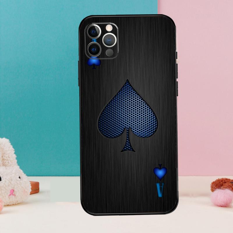 Ace of Spades Phone Case For iPhone 17 Air 16 15 14 13 11 12 Pro Max 12 13 mini 15 16 Plus 16e Cover Coque