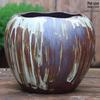 Retro Handmade Large Ceramic Flower Pot for Succulents and Green Plants, Ideal for Home and Landscaping Use