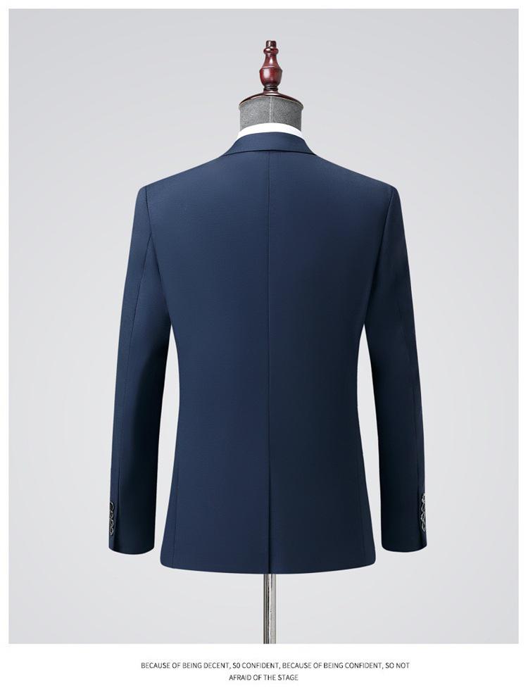 Korean Style 2026 Men's Slim Fit Non-Ironing Suit - Casual, Formal, Business, Wedding.