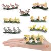 Simulation Poultry Model Realistic Chick Duck Goose Figurine Miniature Farm Animal Educational Toy Home Office Decoration Ornament