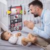 Schwarz-Weiß Baby Bodenspiegel Bauchlage Sensorisches Spielzeug 6-24 Monate Baby Spielzeug Montessori Spielzeug Krabbelentwicklung Baby Spielzeug