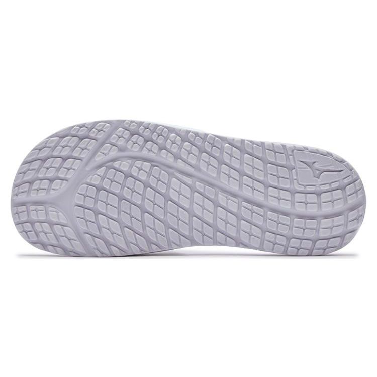 Mizuno Alpha SR4 Trendy Versatile Non-Slip Durable Slide Sandals Unisex Footwear White Platinum P1GJ230409