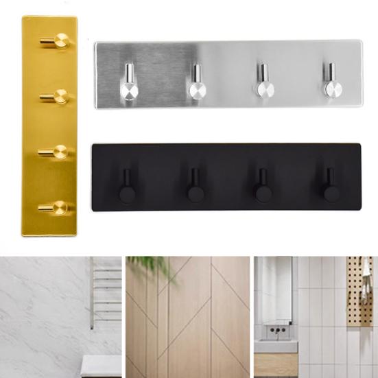 Stainless Steel Storage Hook Key Holder High Load-Bearing Capacity Corrosion Resistance Easy Installation Towel Hook Coat Hanger