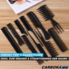 CARBOKAMM Carbon Comb Hair Comb Hairdressing Combs Professional Hair Styling Combs [Set of 10]