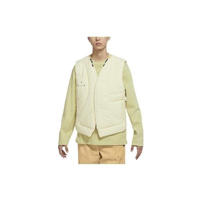 Solid V-Neck Single-Breasted Slim Fit Vest Men Tops Apricot DR1438-113