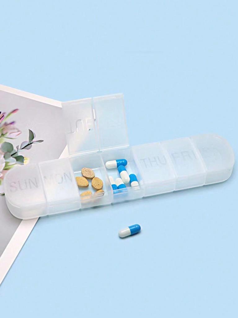 1pc Portable Travel Medicine Box Moisture-proof Pill Organizer Reusable Medicine Box
