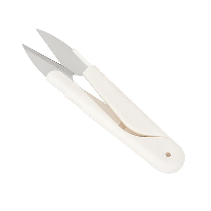 

Бытовой чехол для переноски U-образные ножницы с пружиной и круглой головкой для рукоделия U-shaped scissors 1pc