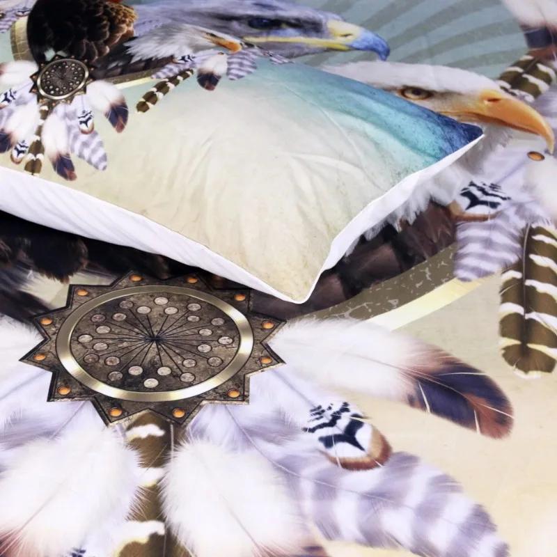 Super King-Sized Dimensionsd Dimensions Soft Duvet Cover Set Bed Linens Reactive Printing 3d Eagle Boho Premium Beding Sets Dekbedovertrek 2 Persons