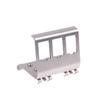 Rj45 3Ports Din Rail Keystone Adapter Jack Holder Network Pass-Through Fixed Rail Auxiliary Tool