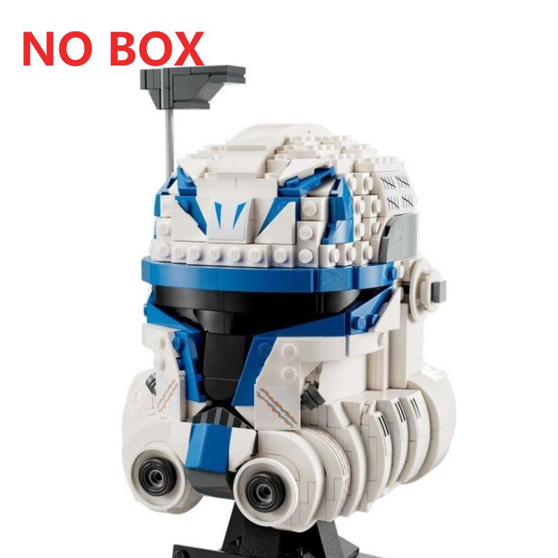 Non-Toxic Space Battle Fighter Pilot Helmet Building Blocks Desk Decoration Bobas Leias Jangos Kylos Fetts Rens Bricks Gift Party Favors