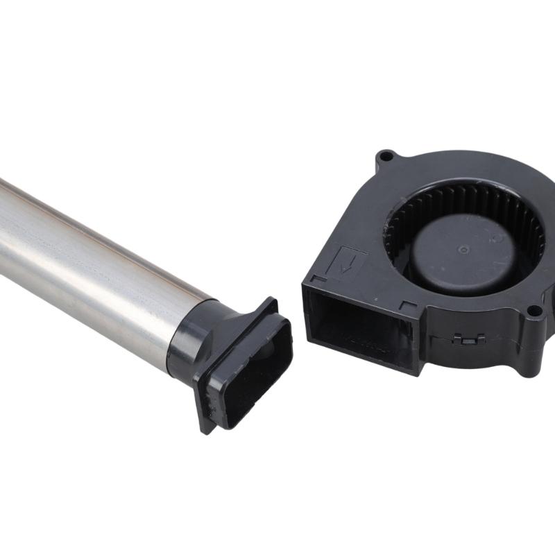Efficient 12V Adjustable Air Blower Kit With Metal Duct For Barbecue Cooking Fire Starting And Indoor Ventilation