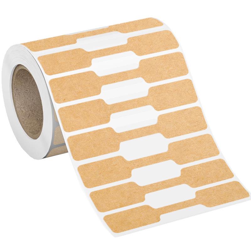 Handwritten Self-Adhesive Natural Kraft Jewelry Price Tags