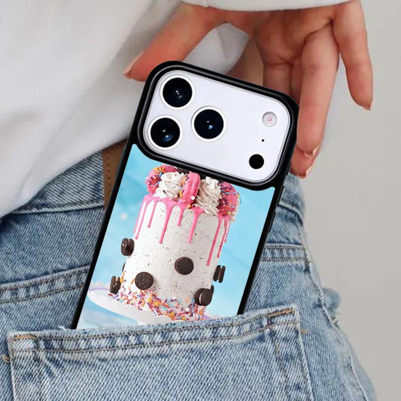 Cake Art Fancy Desert Phone Case for iPhone 16e 15 14 13 12 17 Pro Max Plus Air 17pro Cover Coque