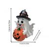 Halloween Ghost Pumpkin Resin Figurehead with A High-end and Niche Design for Desktop Decoration