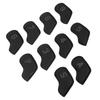10PCS Golf Head Protective Covers Waterproof PU Material Golf Putter Headcover Guard Set for Outdoor Use Black