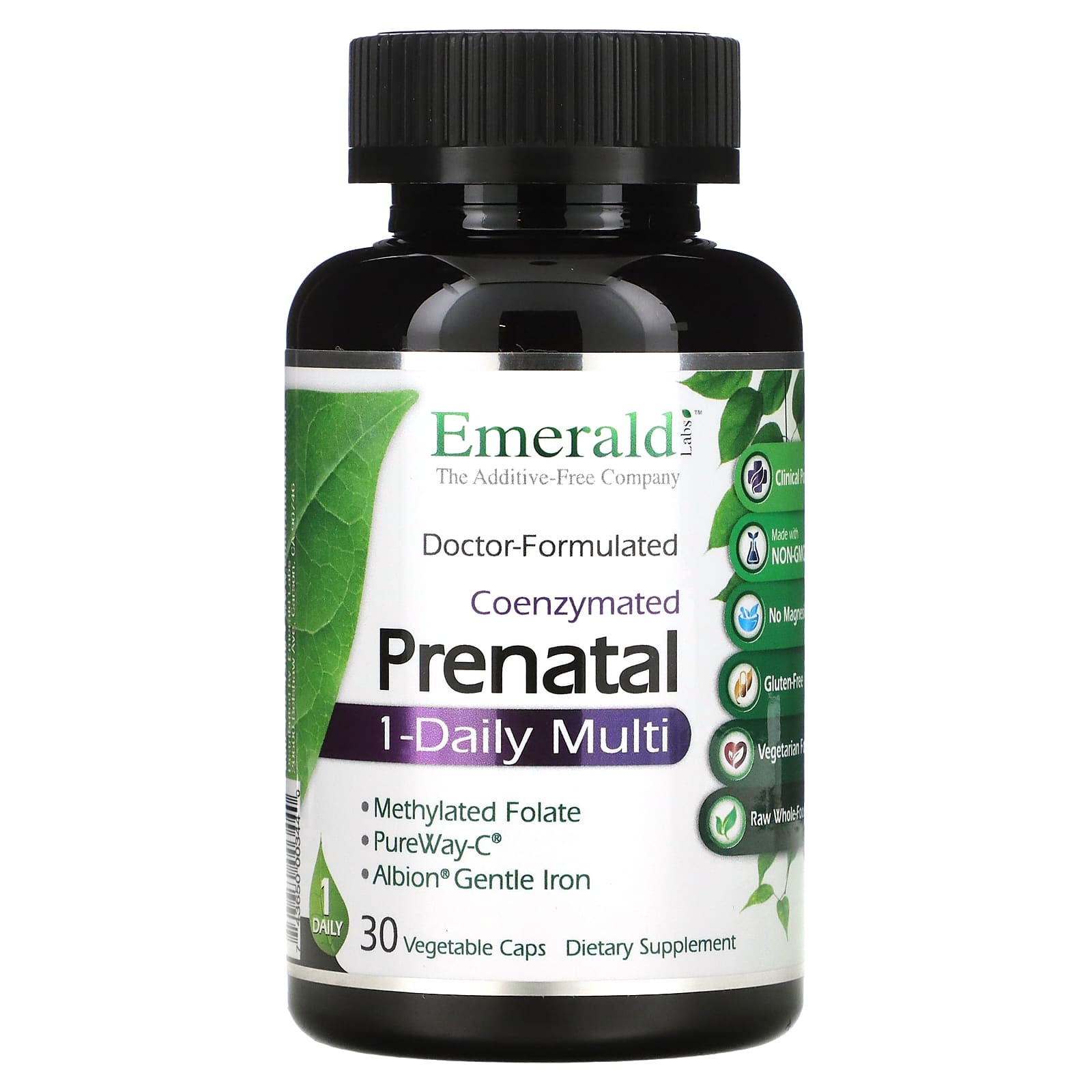 

Emerald Laboratories, CoEnzymated Prenatal One Daily Multi, 30 Veggie Capsules