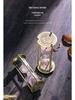 Luxury Metal Hourglass Ornament for Office or Home Decor - Modern Handcrafted Display Piece