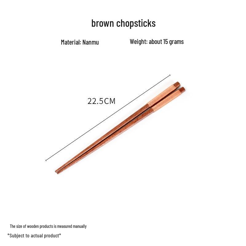 Wooden Cutlery Set: Spoon, Fork & Chopsticks with Travel Pouch