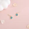 S925 Silver Turquoise Earrings - Simple Korean Style, Retro Design for Women