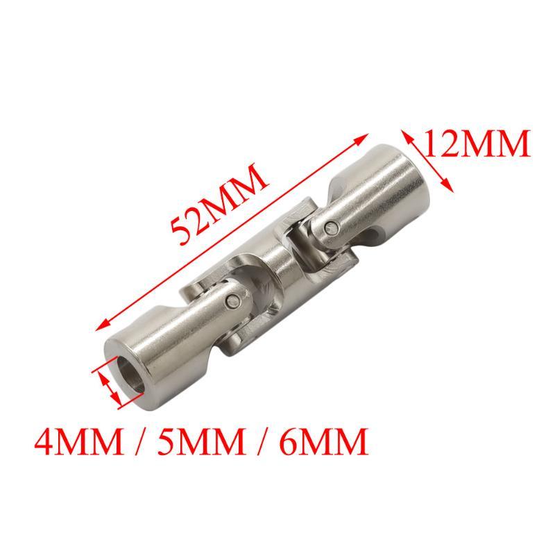 1 ks Třídílná univerzální kloubová spojka 4/5/6/8/10 mm Ocel 45# Spojka hřídele pro loď a auto se šroubem Kovový kardanový kloub
