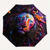 1pc Galactic Majesty Automatic Opening and Closing Umbrella, Lightweight 3-Fold, With Cute Cartoon Characters, Suitable for Home, Outdoor and Dai