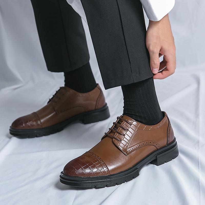 

Мужская обувь 46 повседневная кожаная обувь модная обувь в британском стиле деловая обувь тренд обувь для жениха на свадьбу 46