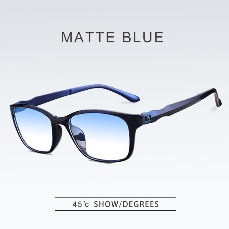 Anti-fatigue Blue Light Blocking Eyewear Vintage Computer Glasses for Men Women Diopter Eye Protection