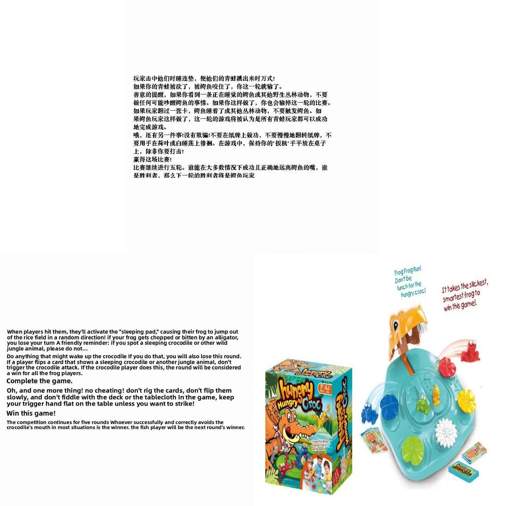 Hungry Croc Chomp Interactive Family Game With Plastic Materials For Kids Cognitive And Motor Skills Development